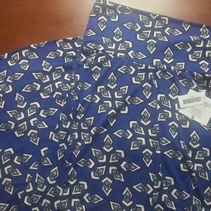 Lularoe Maxi Skirt NWT S Navy black and white